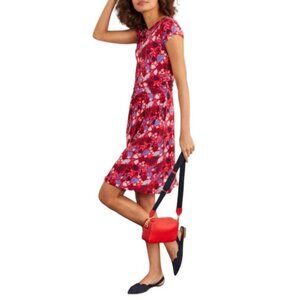 Boden Amelie Jersey Dress in Red Paradise Floral Sz 6